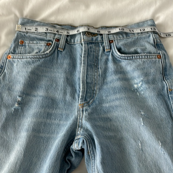 AGOLDE Jamie High Rise Classic Jeans Distressed Ever More Size 24 Light Wash - Picture 11 of 14